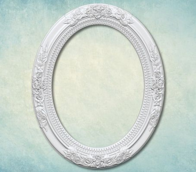 Молд "Овальная рамка в розах" (XL)