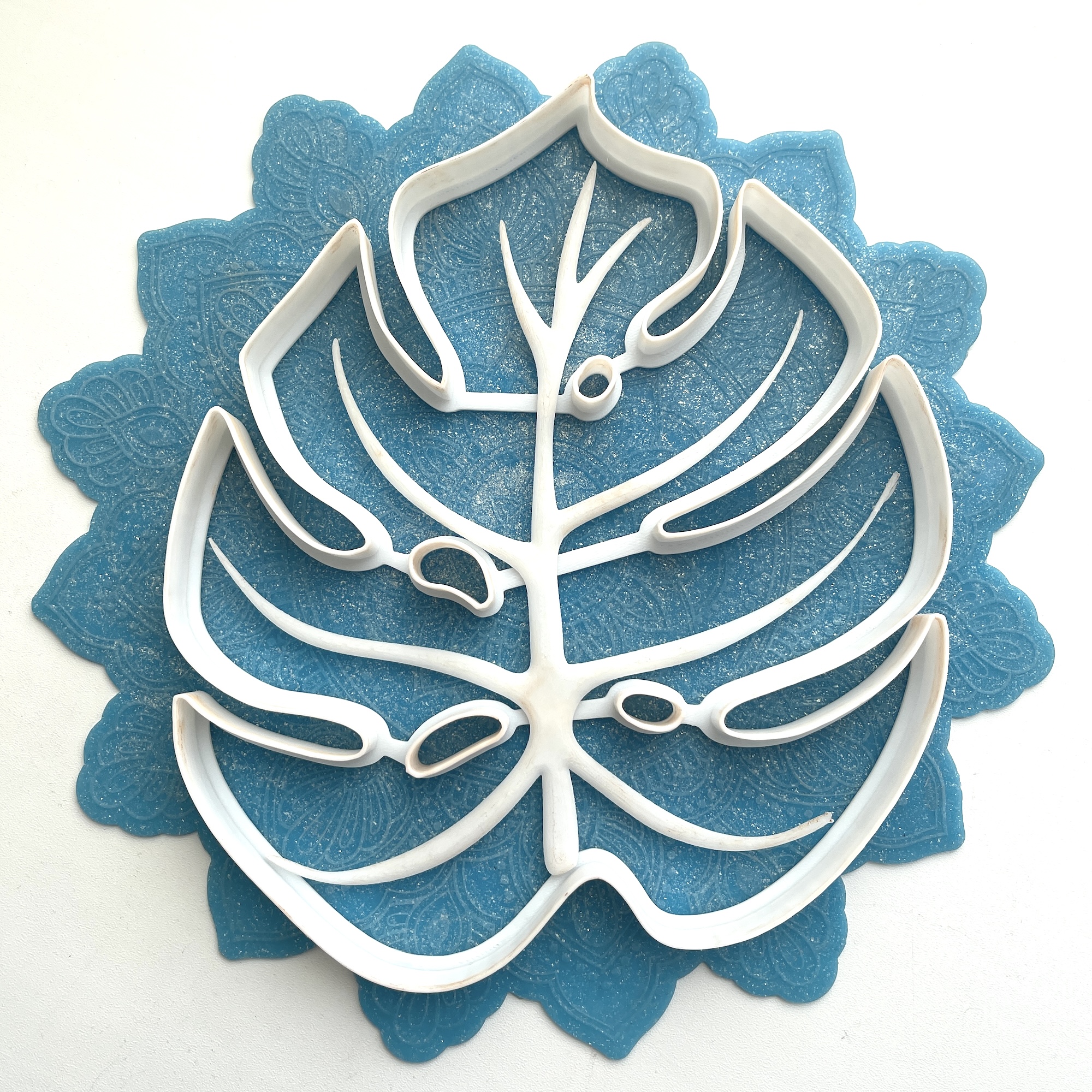 Форма для глины "Лист монстеры"