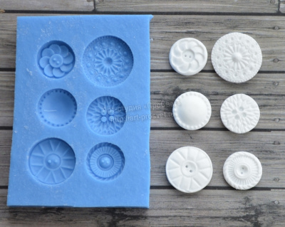 Молд "Круглые пуговицы 2"