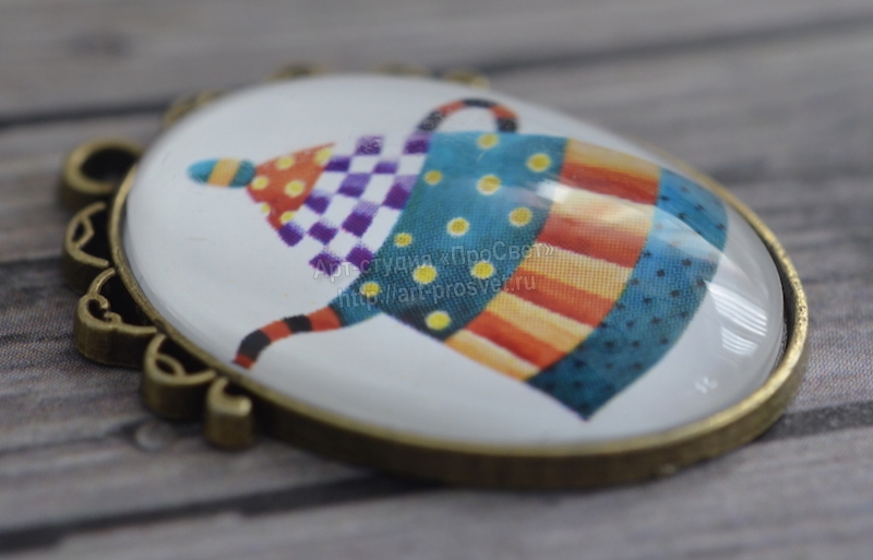 Набор подвесок "Веселые чайники"