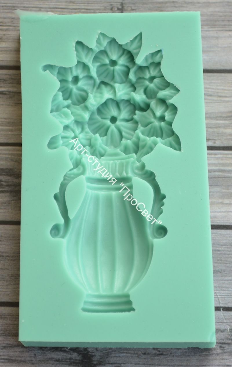Молд "Ваза с цветами" большая