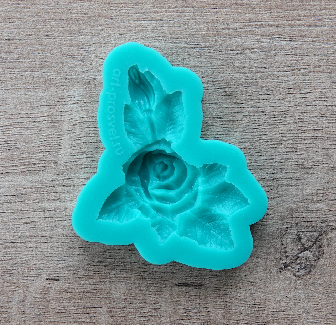 Молд "Роза с бутоном 1" (S)