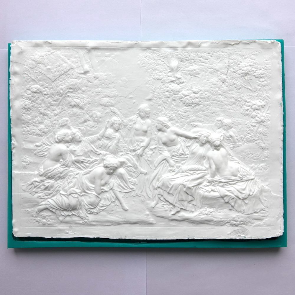 Молд панно "Купание нимф", авторская ручная работа (XXL)