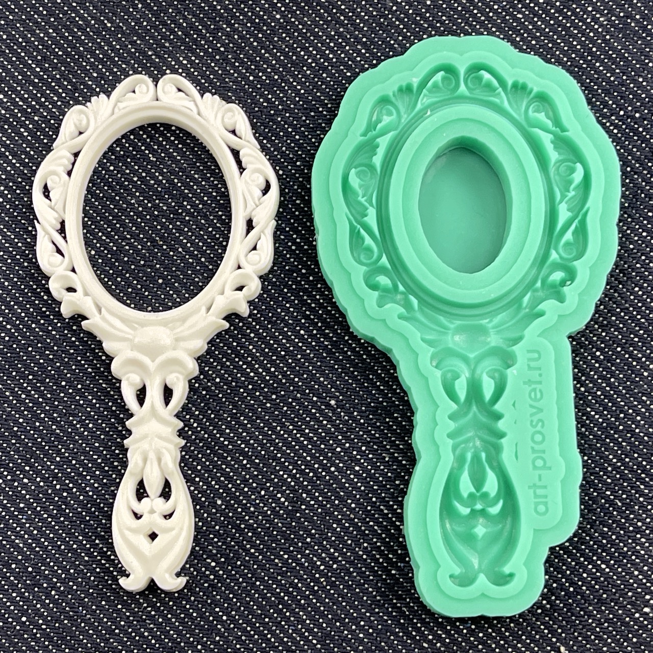 Молд рамка "Зеркало с ручкой" (M)