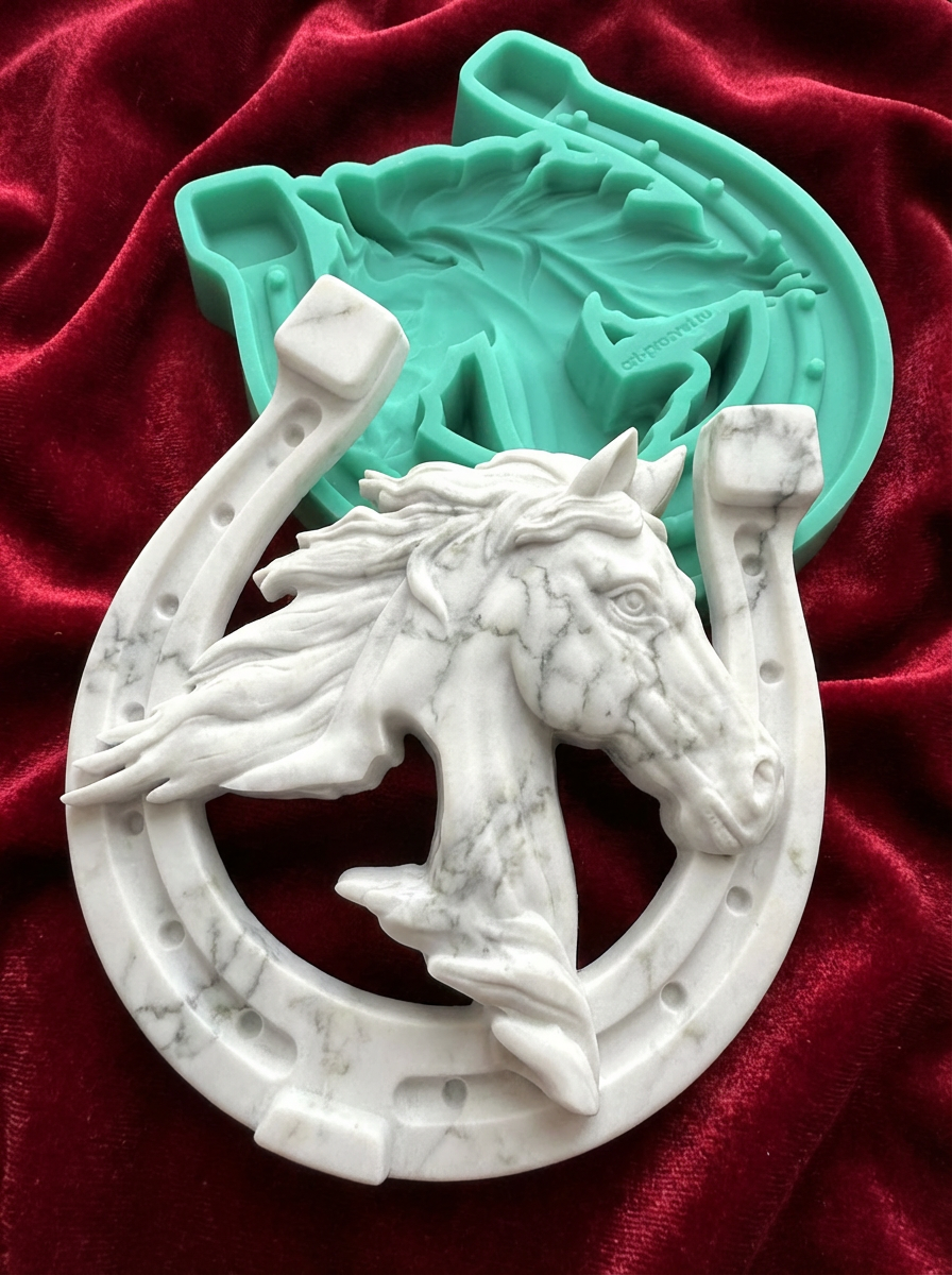 Молд панно "Лошадь в подкове 3" (XL)