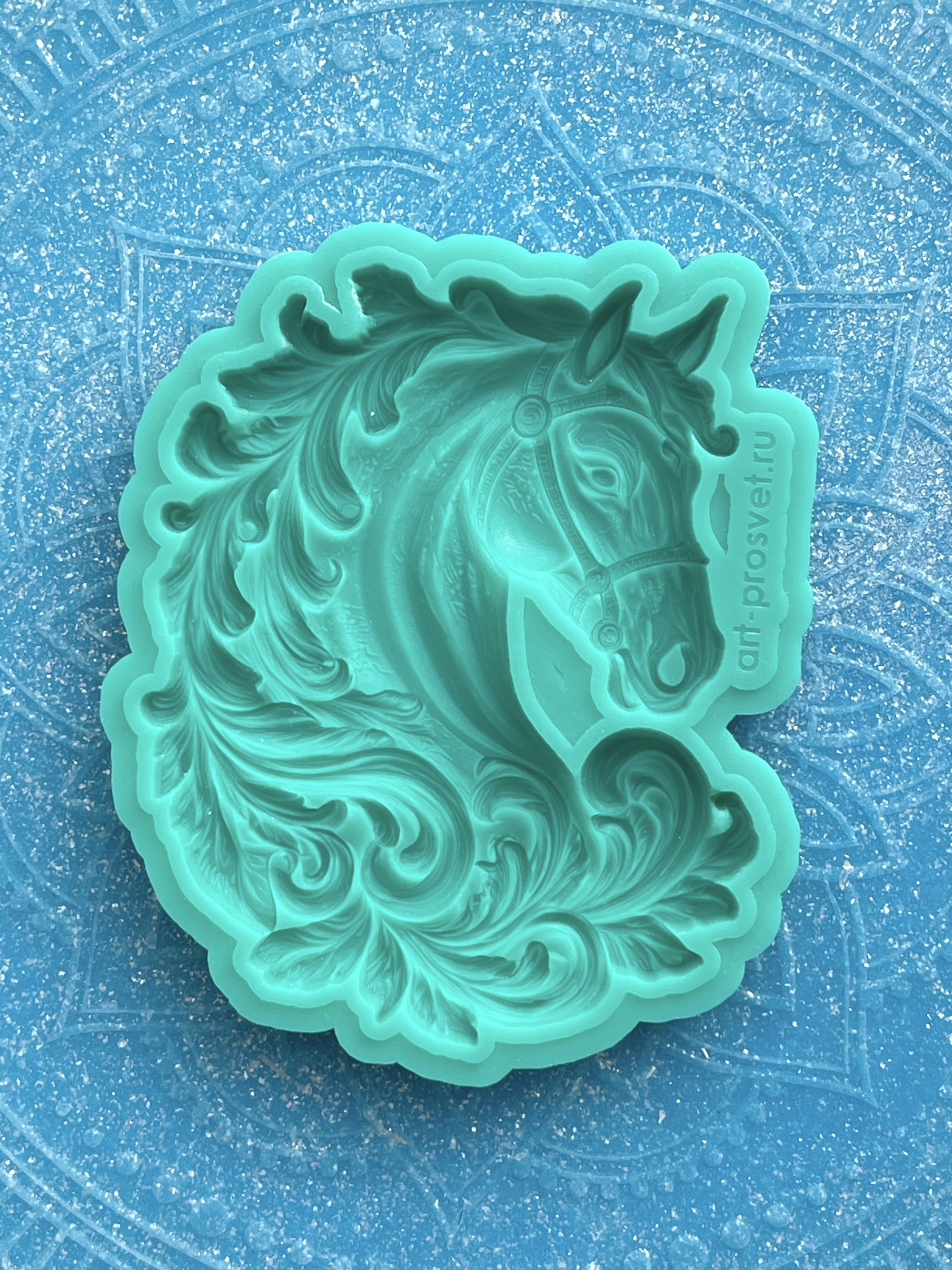 Молд "Лошадь в узорах" (M)