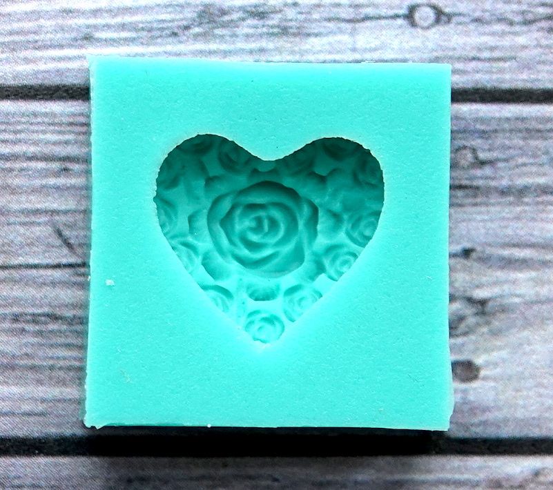 Молд "Сердце в розах" (XS)