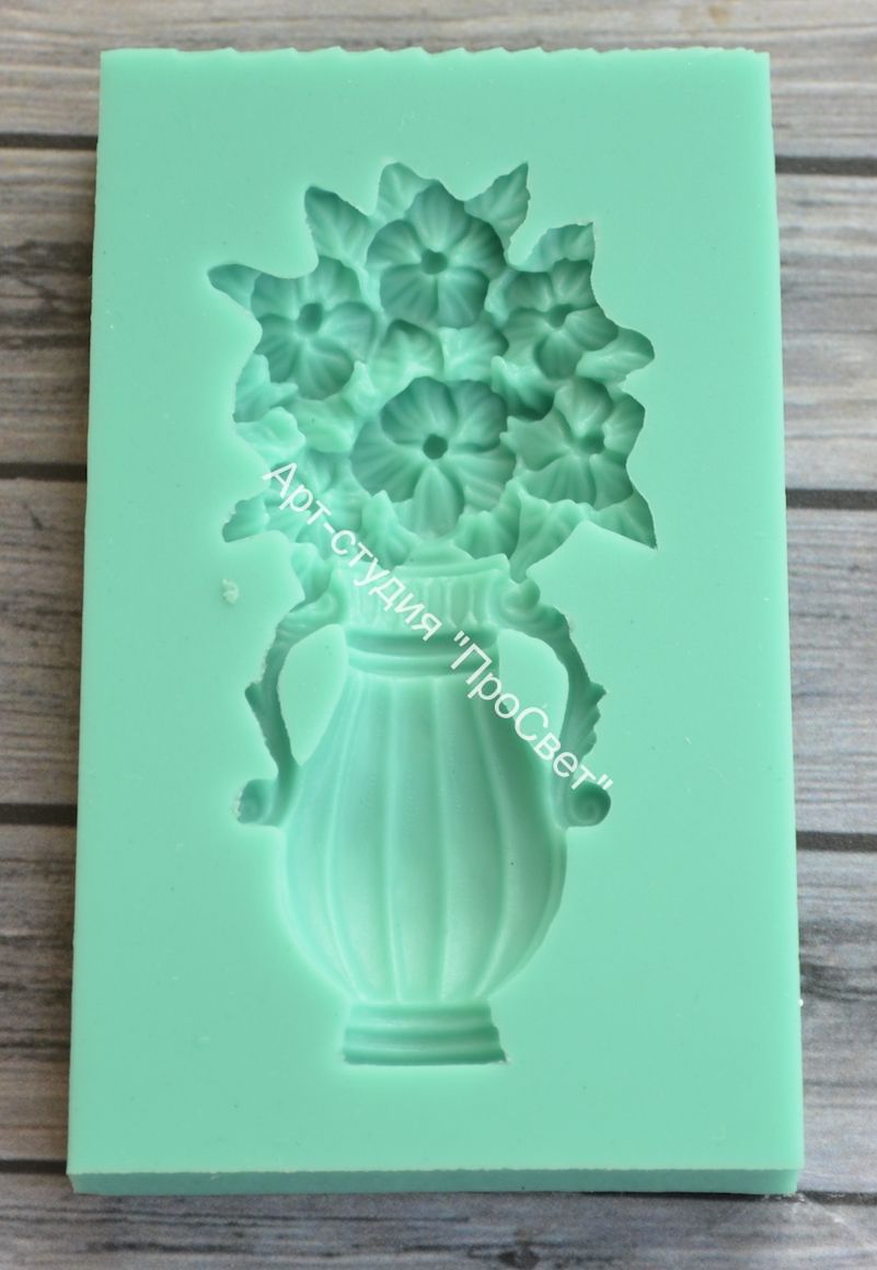 Молд "Ваза с цветами" малая