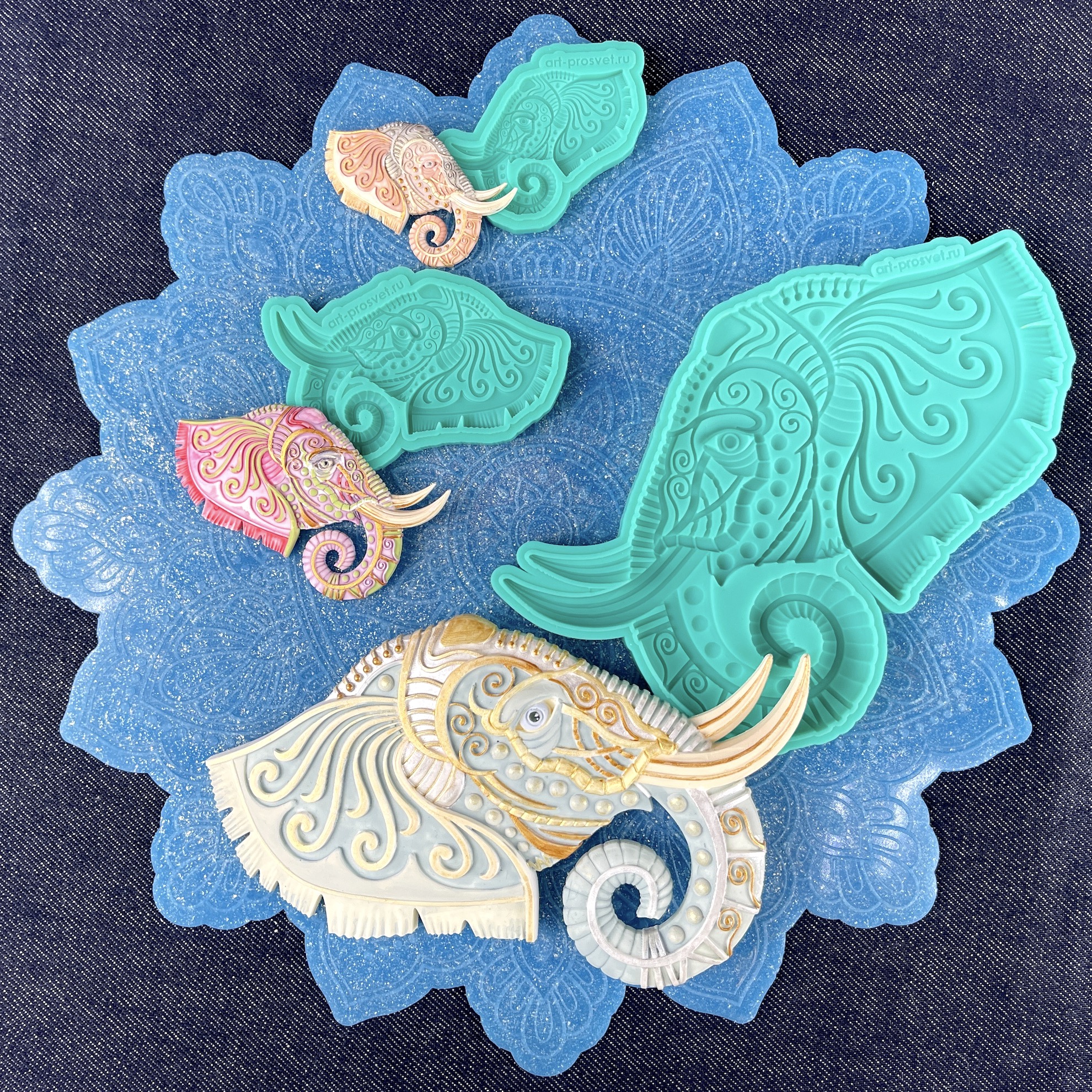 Молд "Этнический слон 1" (M)