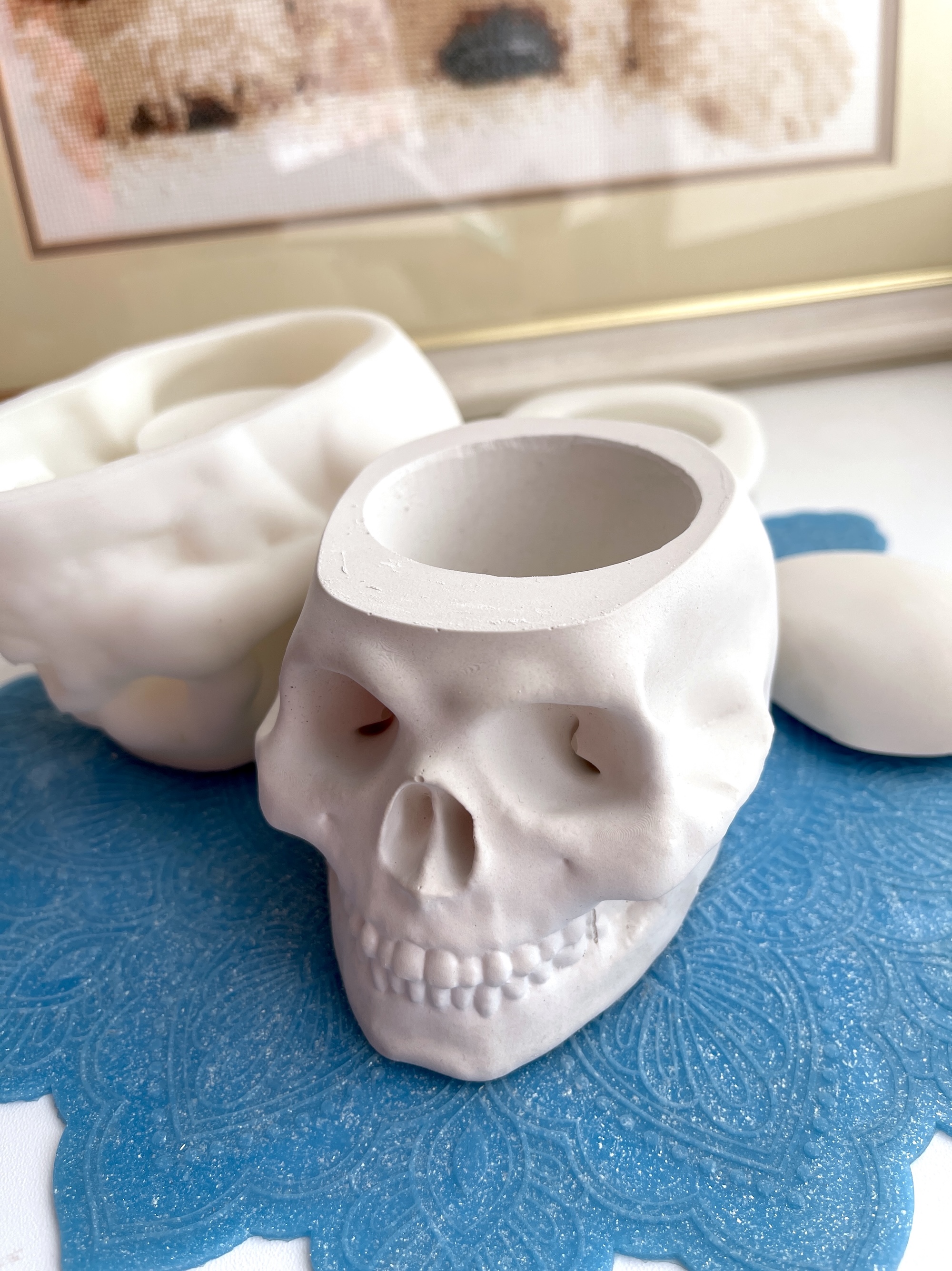 3D-молд "Череп с крышкой" (XL)