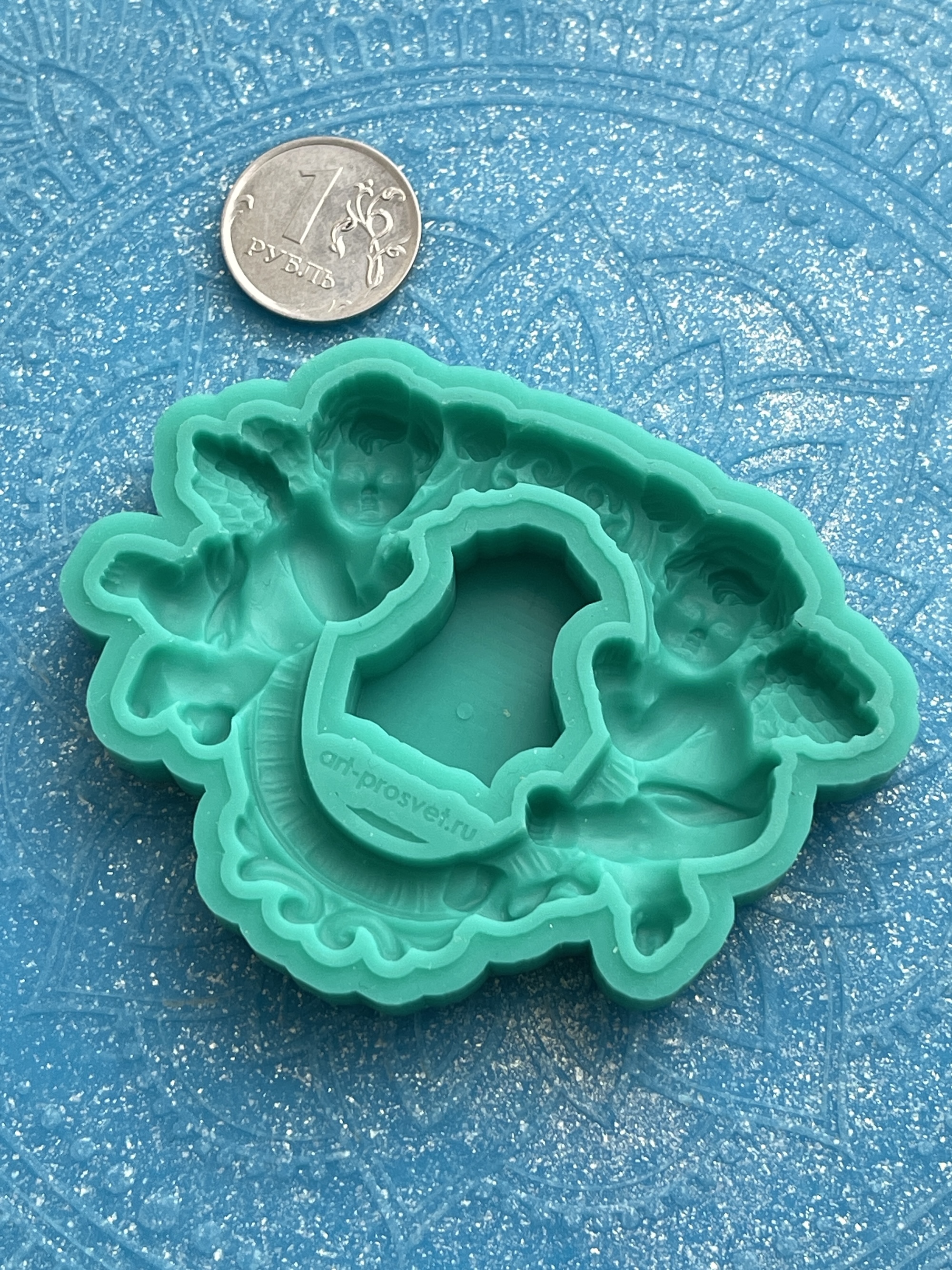 Молд "Рамка с ангелами" (M)