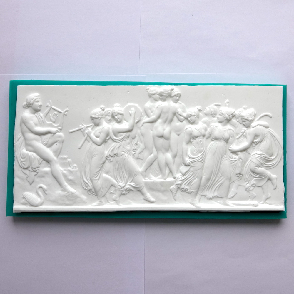 Молд панно "Дельфийские танцовщицы", авторская ручная работа (XXL)