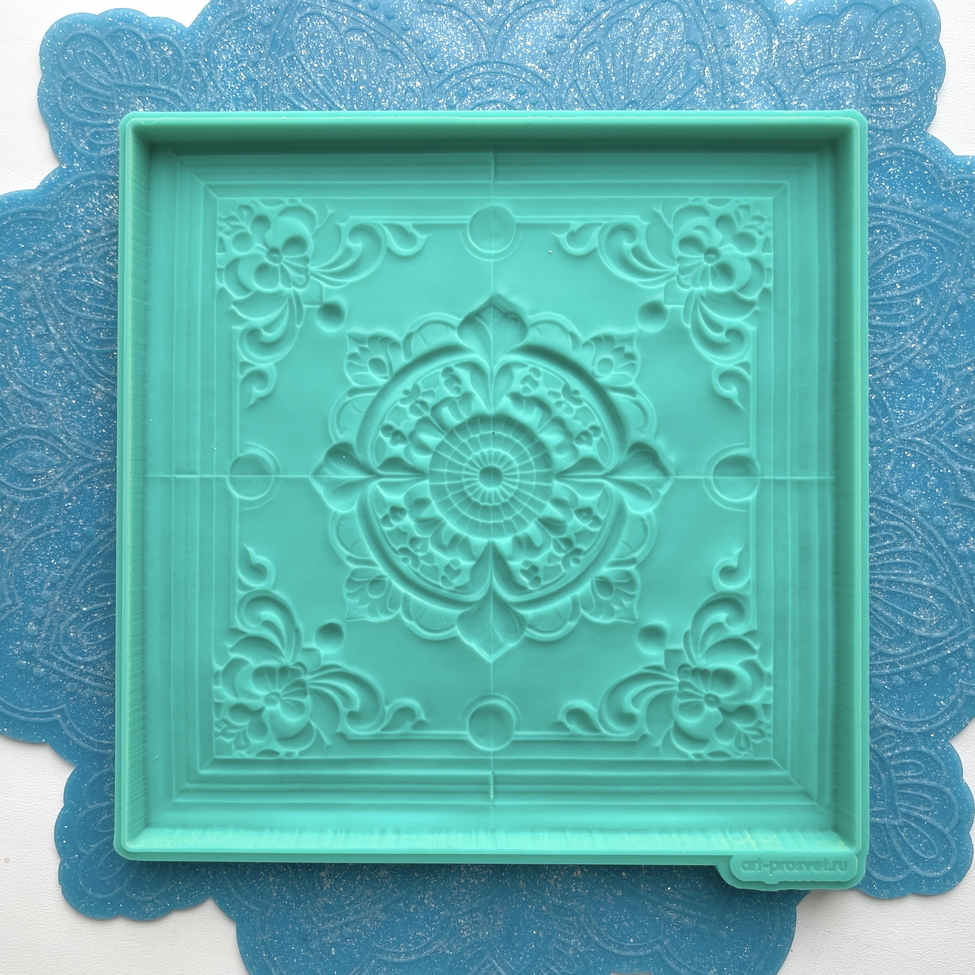 Молд плитка-барельеф "Изразец 1" (XL)