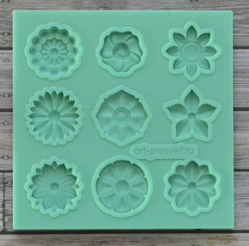 Молд "Набор цветков 8"