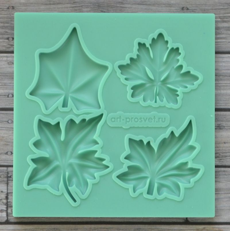 Молд "Набор листьев 4"