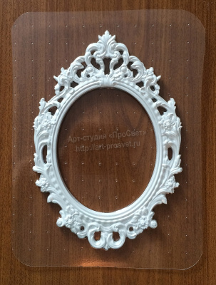 Пластиковая форма рамки "Барокко"