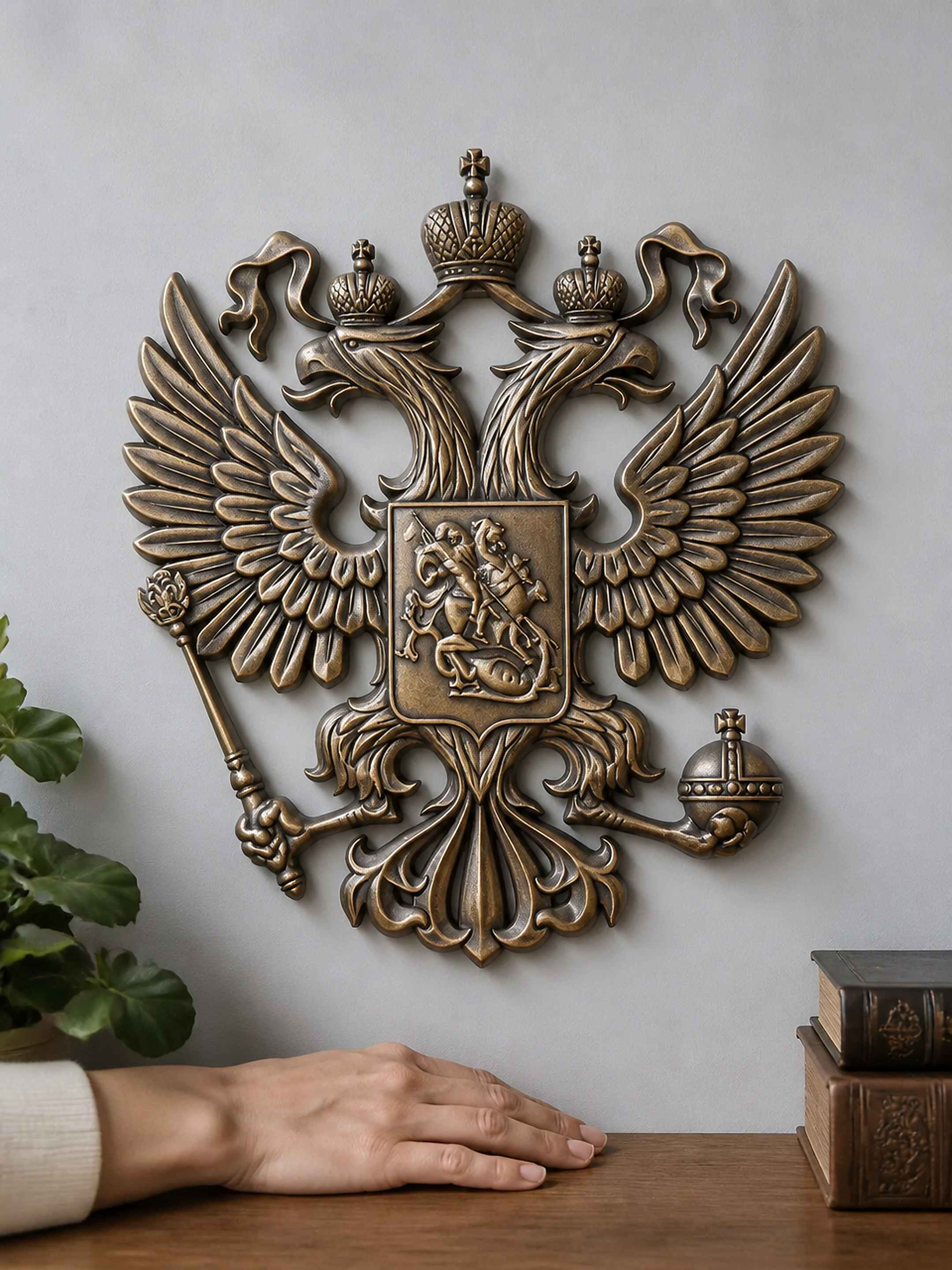 Силиконовая форма Герб России XXL 30×33 см — Арт-Просвет