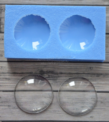 Молд набор круглых кабошонов 30мм