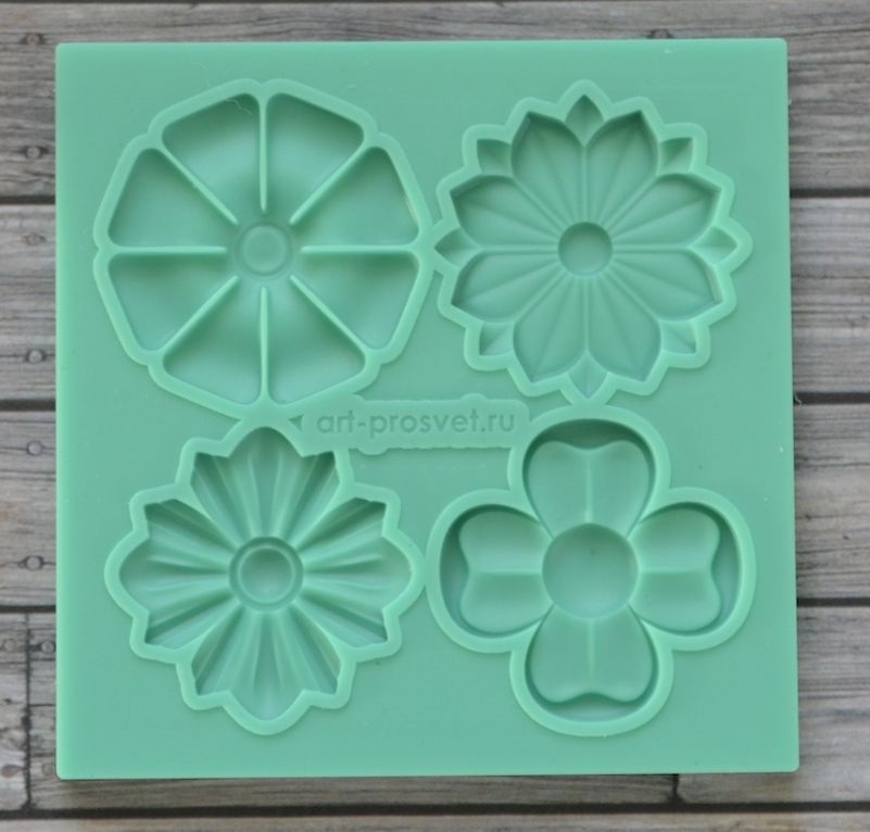 Молд "Набор цветков 4"