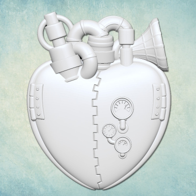 Молд "Паровое сердце" (S)