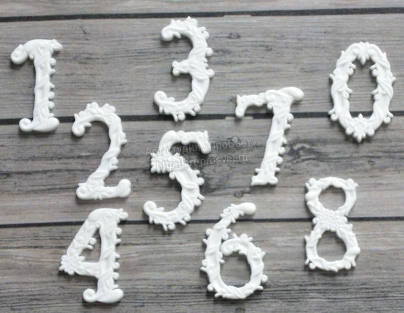 Молд цифры "Лесная сказка"
