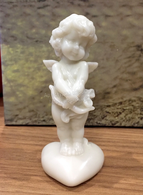 Статуэтка "Ангел на сердце 1", искусственный мрамор