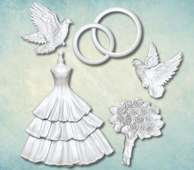 Молд набор "Свадьба"