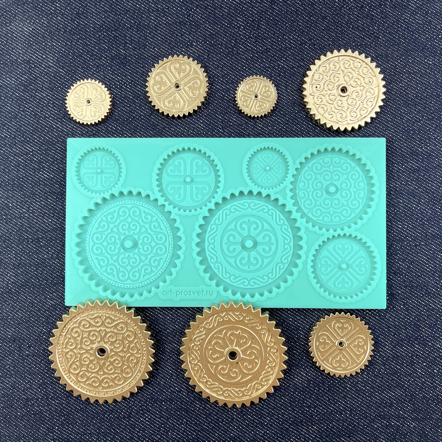 Молд набор "Винтажные шестеренки 2"