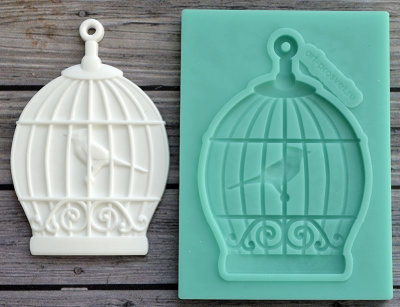 Молд "Клетка с птицей 2"