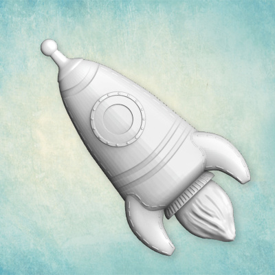 Молд "Игрушечная ракета" (M)