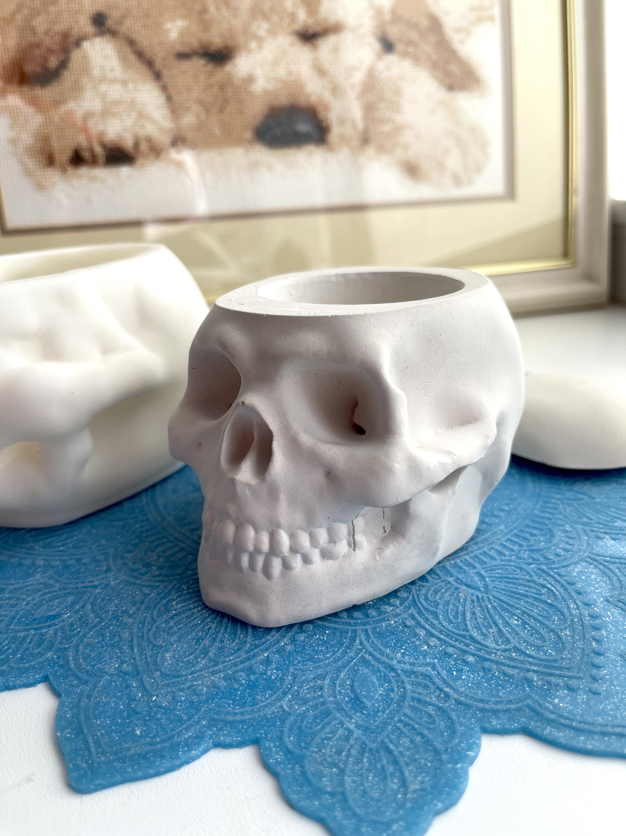 3D-молд "Череп с крышкой" (XL)