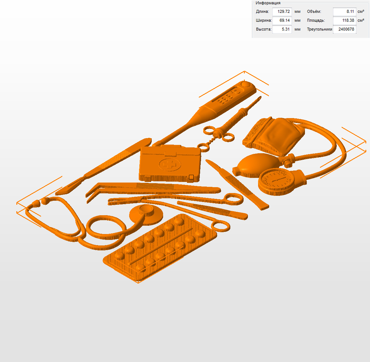 Молд "Набор доктора" (S)