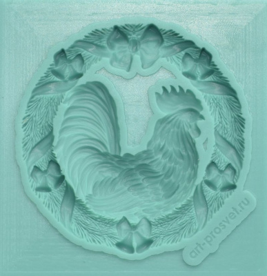 Молд "Петух в венке"