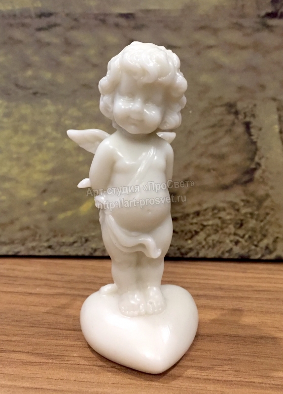 Статуэтка "Ангел на сердце 3", искусственный мрамор