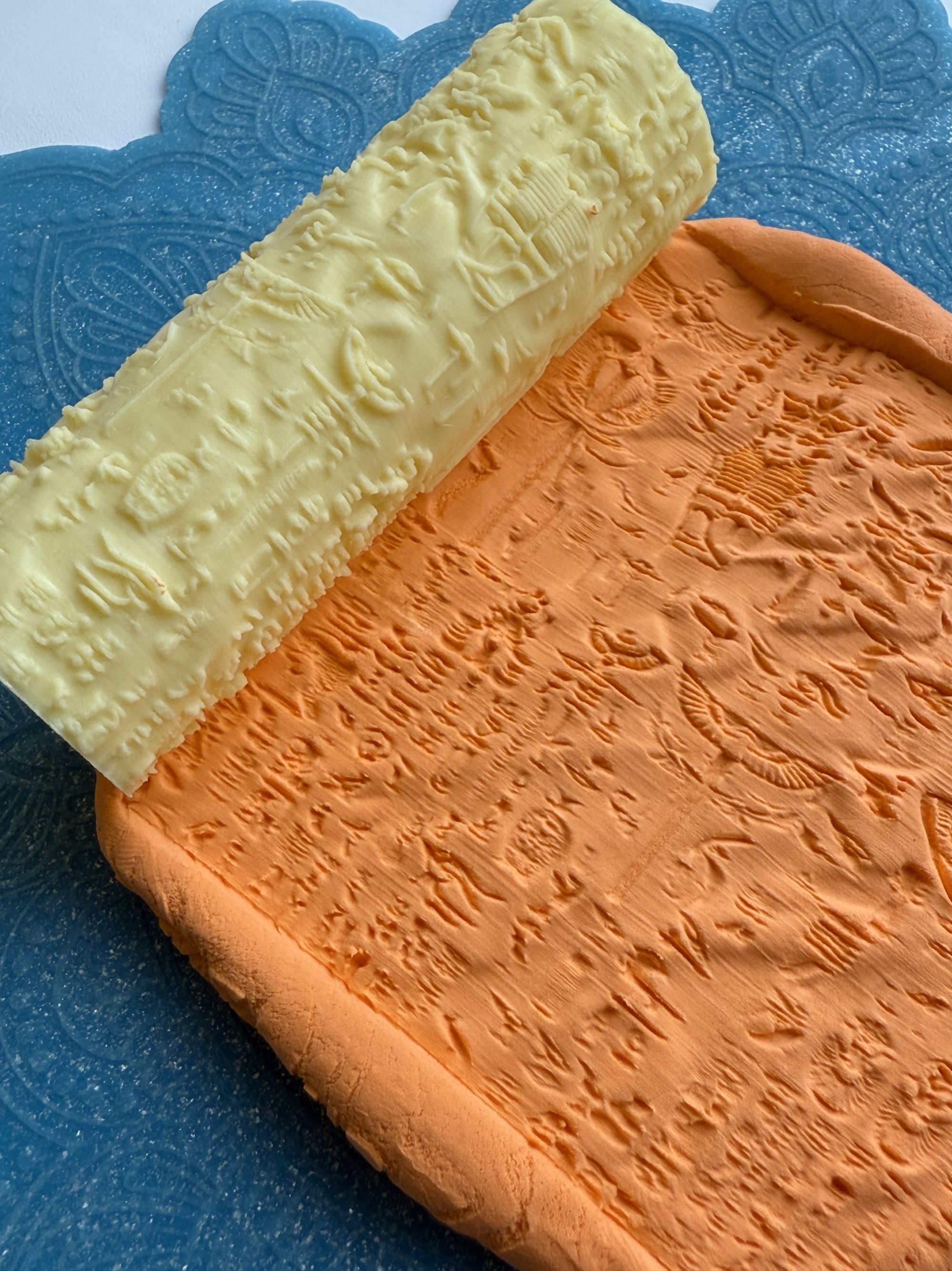 Текстурный ролик (скалка) "Египет" (L), площадь 100x100 мм