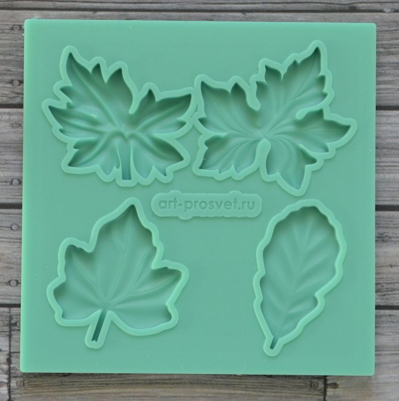 Молд "Набор листьев 5"
