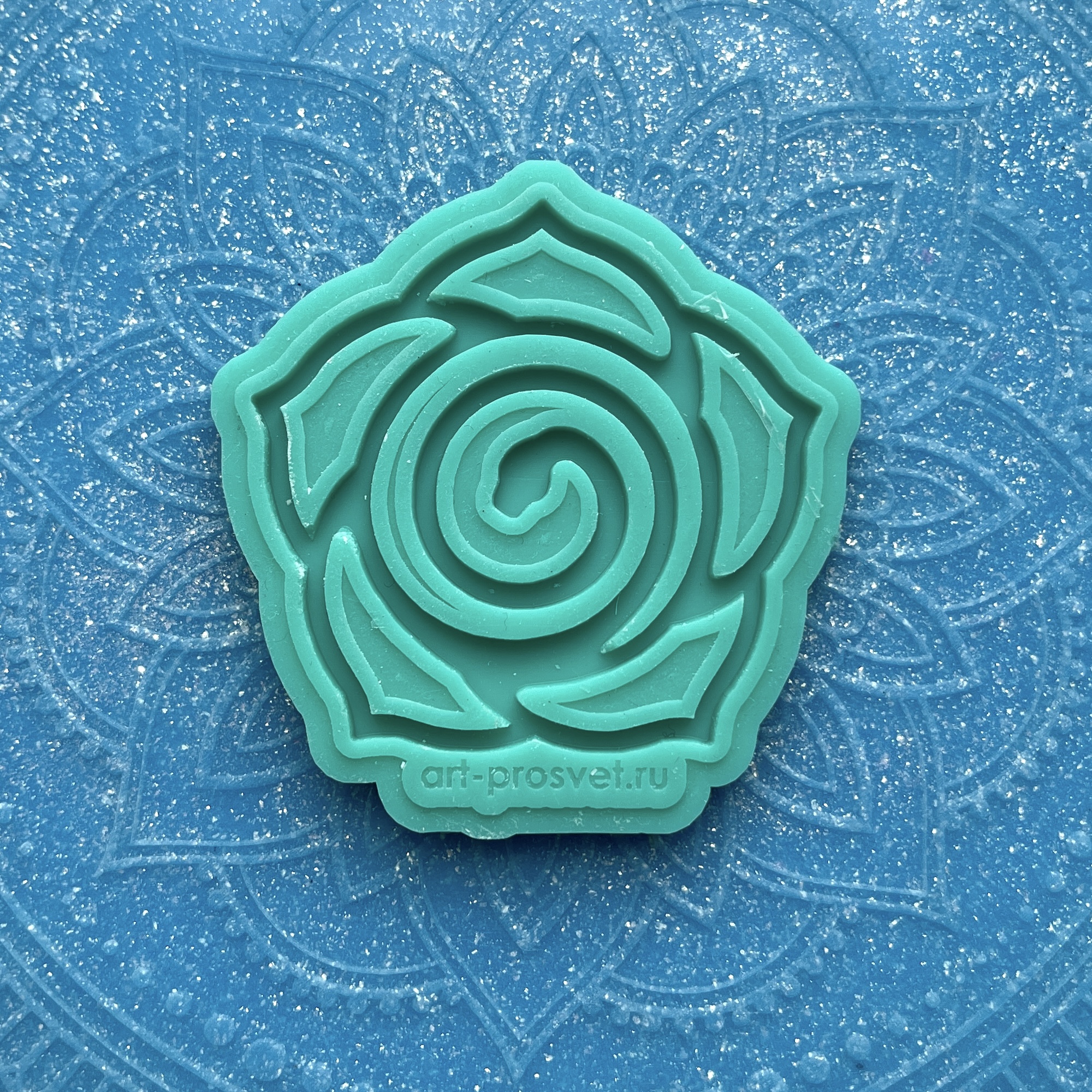 Молд "Цветок со змеей" (S)