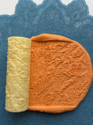 Текстурный ролик (скалка) "Египет" (L), площадь 100x100 мм