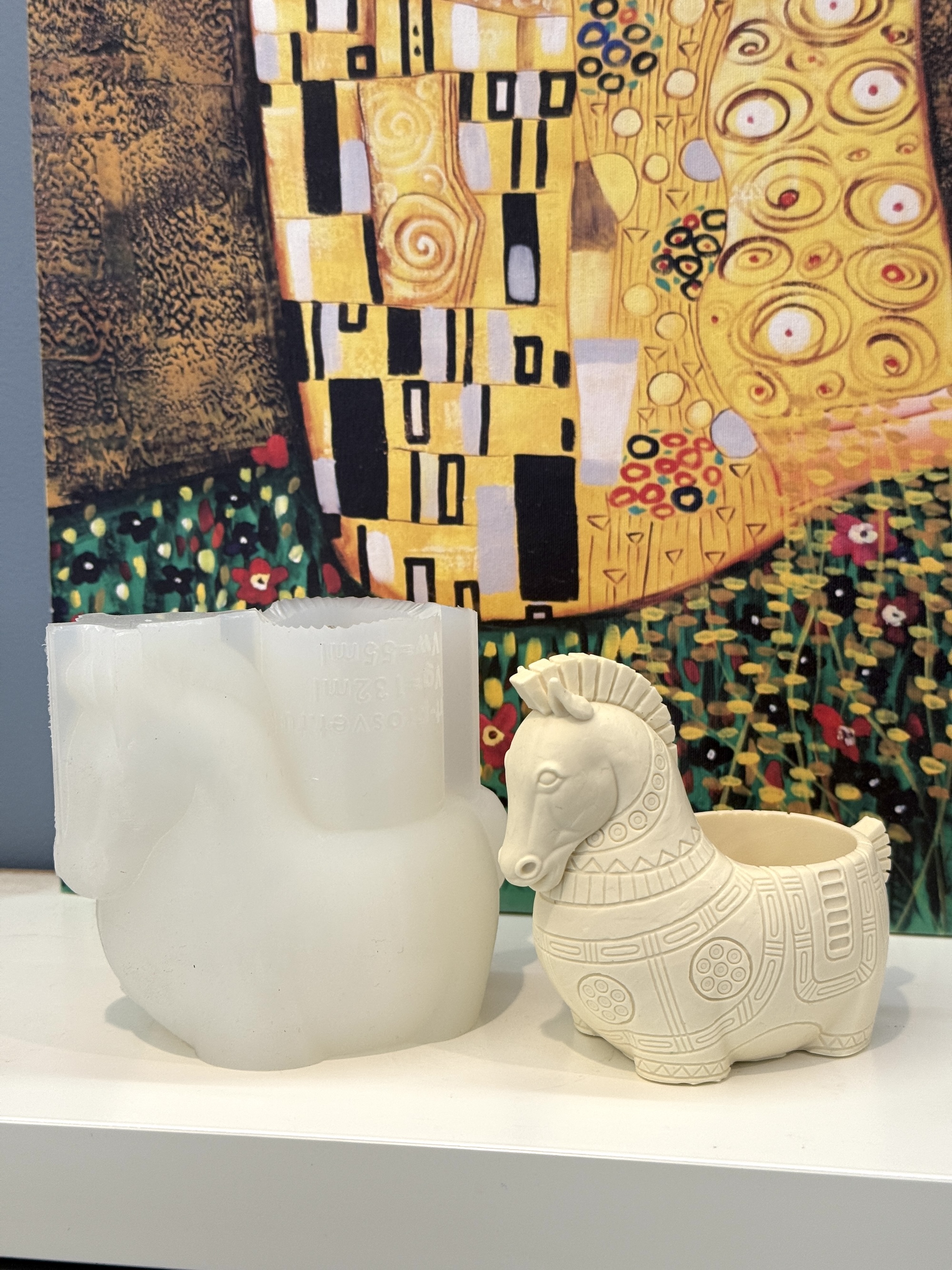 3D-молд "Кашпо-чарка Лошадка 2" (L)