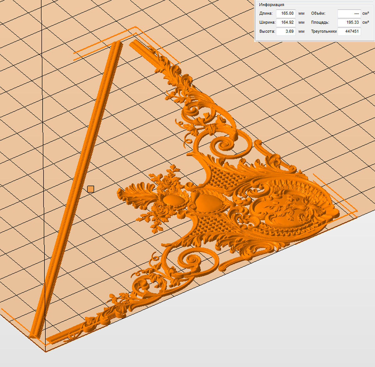 Комплект молдов "Рамка барокко" (XL)