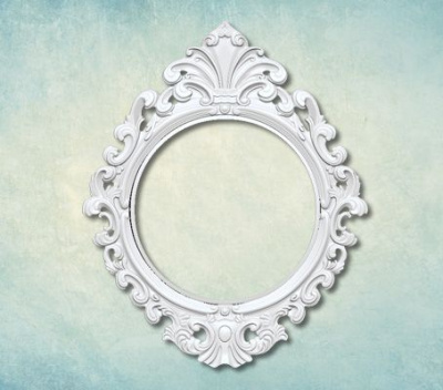 Молд "Круглая рамка в стиле барокко" большая