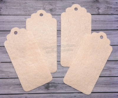 Высечка из фетра "Теги"