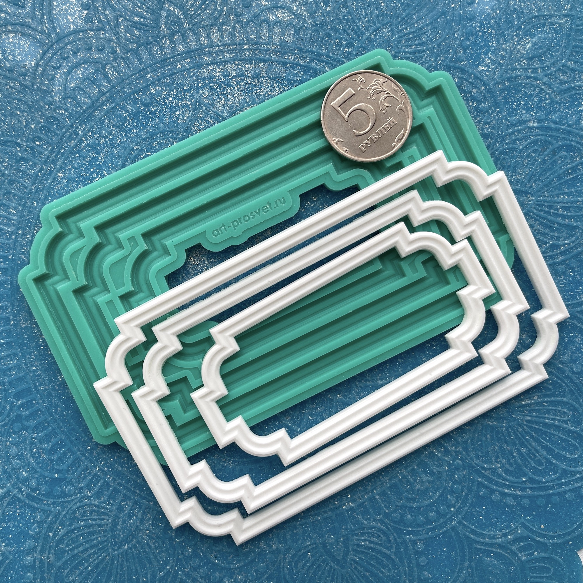 Молд "Набор тонких рамок 2" (L)