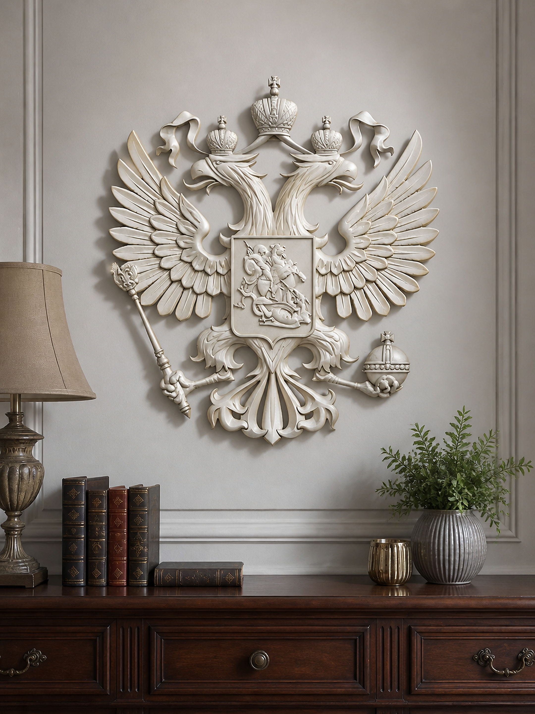 Силиконовая форма Герб России XXXL 40×44 см — Арт-Просвет