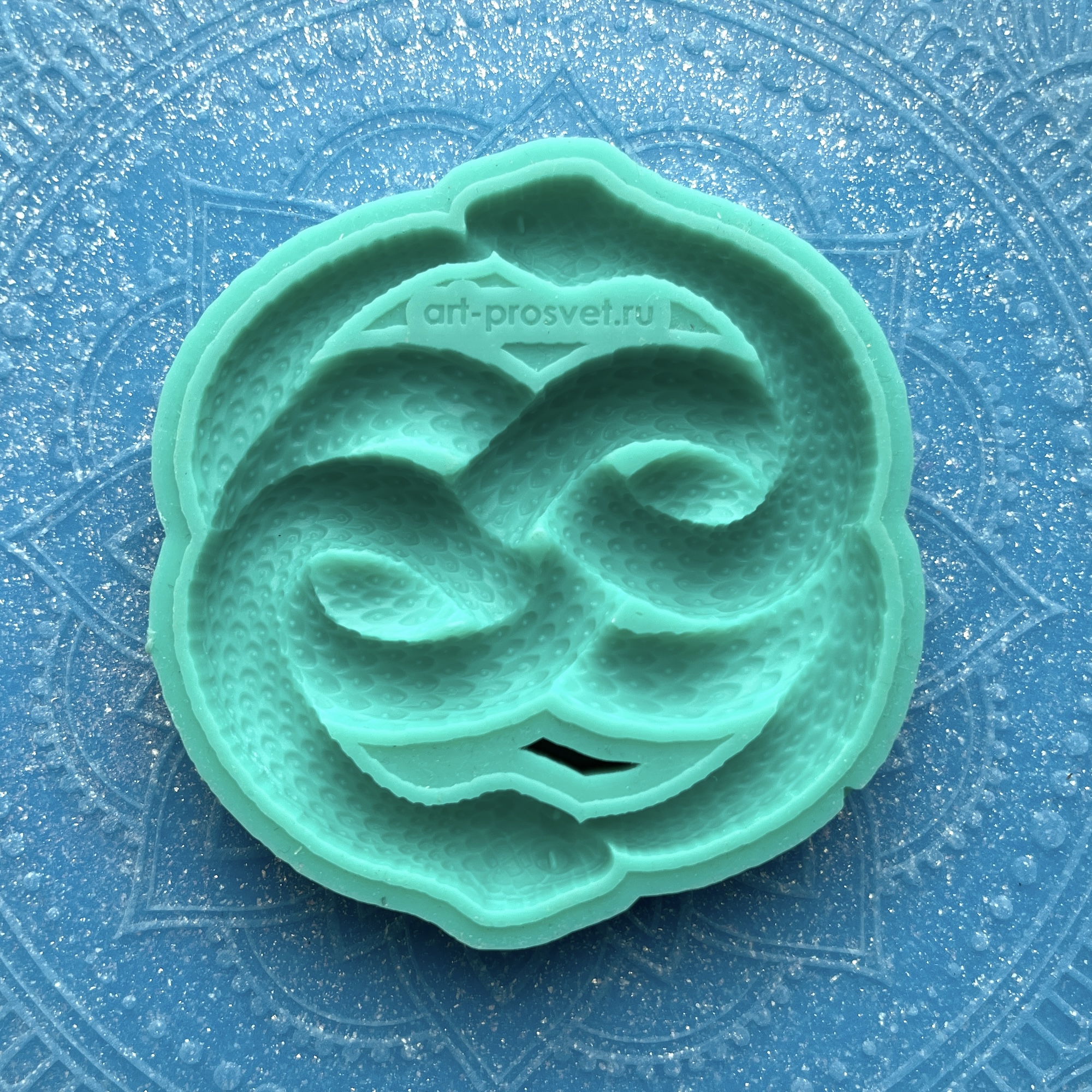 Молд "Сплетенные змеи в форме знака бесконечности" (M)