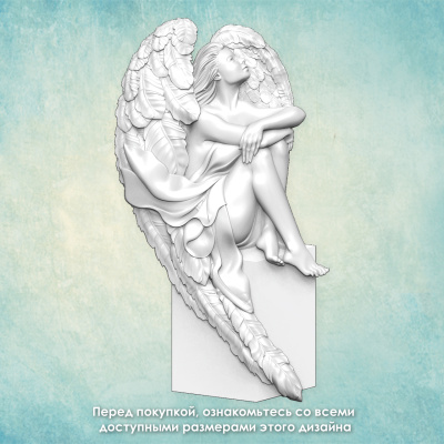 Молд  "Ангел на тумбе" правый (L)