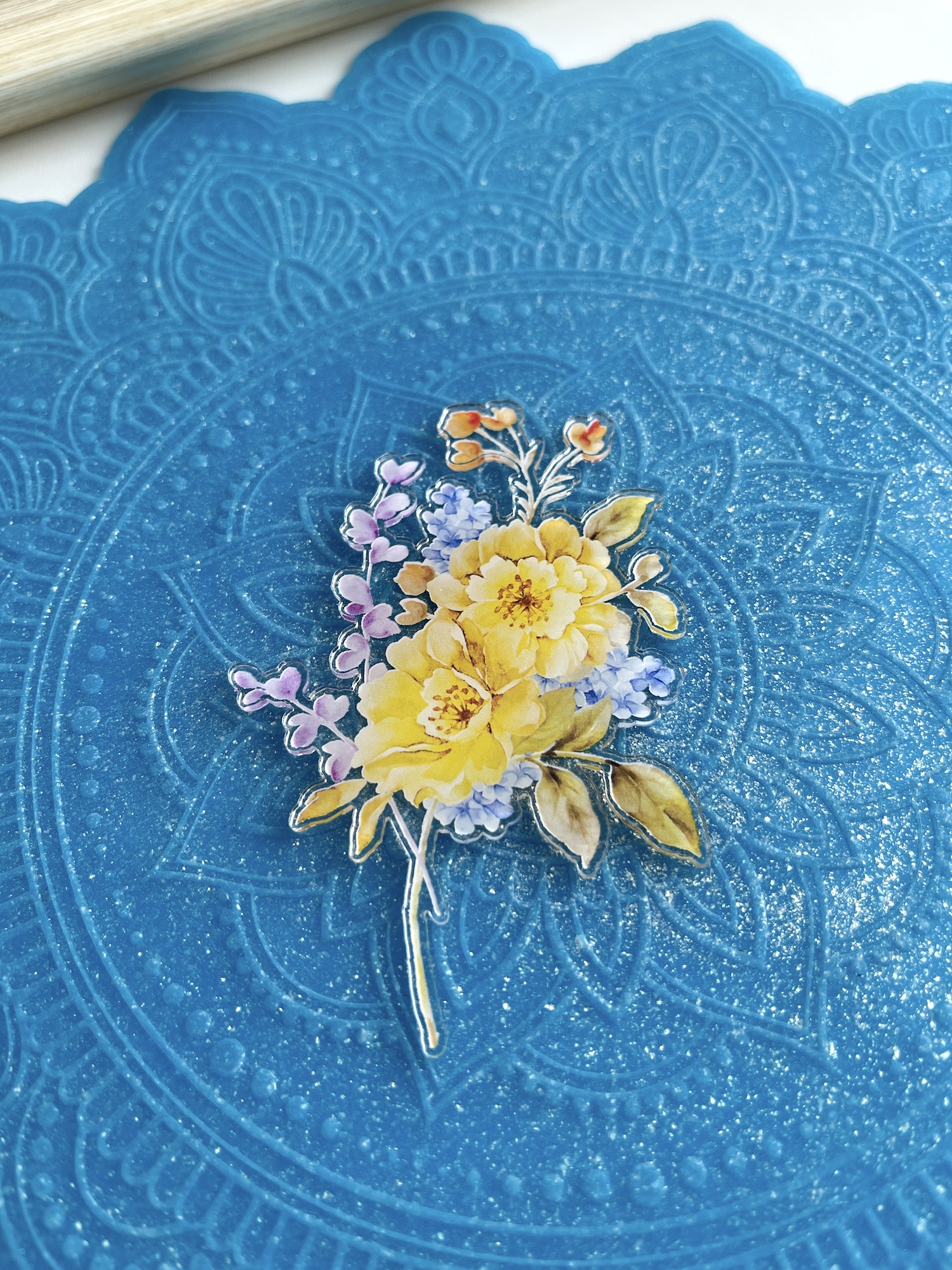 Украшение из акрила с полиграфией "Букет 1"