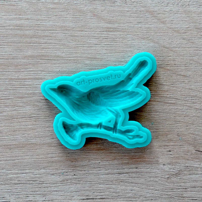 Молд "Птица на ветке" (S)