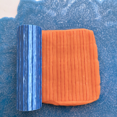 Текстурный ролик (скалка) "Доски 3" (L) OUT, площадь 100x100 мм