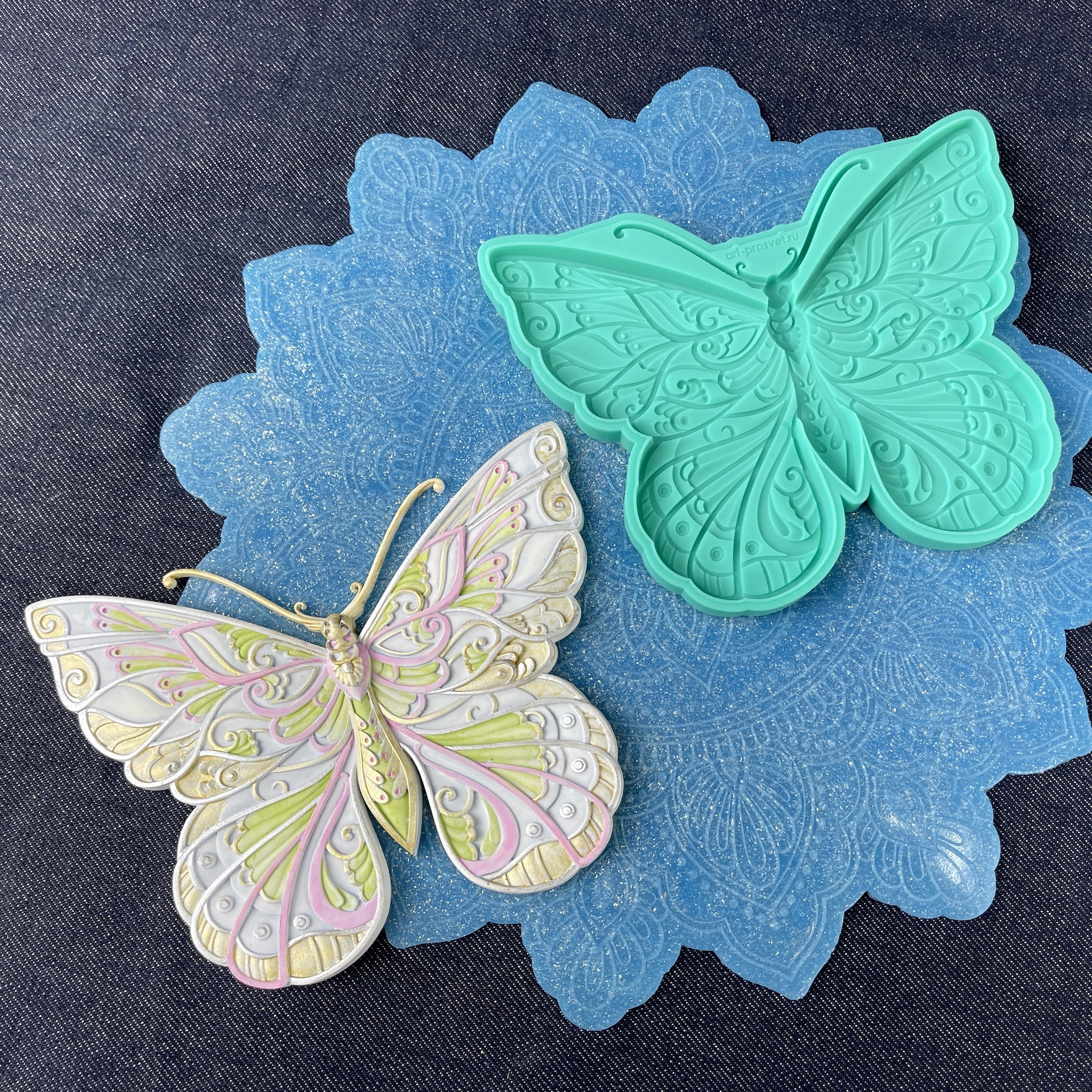 Молд "Этническая бабочка 2" (L)